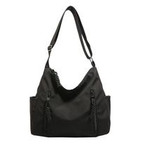 Street Style Nylon Tote Handbag With Inner Pocket And Durable Stitching For Commuting juoda