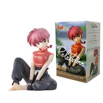 Ranma 1/2 Anime Action Figure Relax Time Saotome Ranma Tendou Akane Pvc Collectible Model Desktop Ornament Cute Statue Toy Gif black