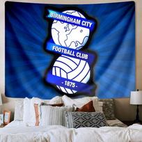 1 vnt. Birmingham City futbolo klubo gobelenas, unikalaus dizaino gobelenas, sienų dekoras miegamajam, svetainei, žaidimų kambariui, širdžiai mielos gerbėjų šventinės dovanos 150cmx200cm