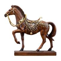 Handcrafted Realistic Pony Figurine Horse Resin Statue Simulated Farm Animal Sculpture Home Office Desktop Matches the image,G brown