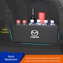 Mazda CX-4/CX-5/CX-30 Trunk Organizer & Axela Folding Storage Box 17-24 CX-5 [Left + Right] Fabric Thick Wood Board gray