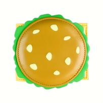 Cross-Border Popular RFID Anti-theft Burger-Shaped Wallet - Cute Design for Basketball & Football Fans beige