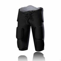 Compression Shorts with Pads Impact-Absorbing Padded Form-Fitting Apparel 2XL Adult Black