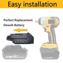Battery Adapter MT20DL Converter for Makita 18V Li-ion Battery to Dewalt 18V/20V Li-ion Battery Adapter