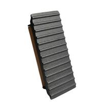 Universal Rectangular Meat Press Heavy-Duty Steak Burger Press With Handle BBQ Cooking Tool High Temperature Resistance 4 Strip gray