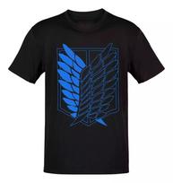 Anime Attack On Titan Survey Corps T Shirt Size S - 5Xl Gift For Friends 140 blue