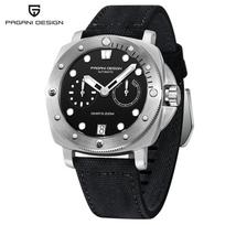 PAGANI DESIGN Mechanical Wristwatches Sapphire Glass AR coating luxury Mens watch Brand CAL.2C10 Movement Men's Watches PD1767 gray