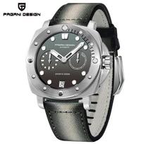 PAGANI DESIGN Mechanical Wristwatches Sapphire Glass AR coating luxury Mens watch Brand CAL.2C10 Movement Men's Watches PD1767 black