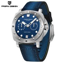 PAGANI DESIGN Mechanical Wristwatches Sapphire Glass AR coating luxury Mens watch Brand CAL.2C10 Movement Men's Watches PD1767 gray