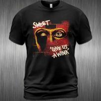 Cotton T Shirt The Sweet Give Us A Wink Album Brian Connolly Steve Priest L brown
