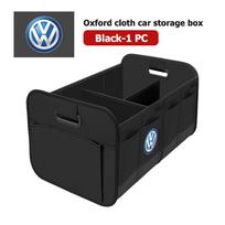 saf7For Volkswagen VW Car Trunk Organizer Box Folding PU Auto Boot Storage Pocket Scirocco Jetta Beetle Golf 4 5 6 Passat Polo B5 black