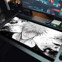 Satoru Gojo Mouse Pad Large Gaming Table Cushion Nonslip Laptop Tablet Big Mousepad Xxl Mat Mini Pc Playmat With Lock Edge 30cmx80cm(11.8x31.5inch)