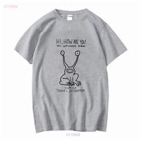 Women's Graphic Tee Vintage Daniel Hi How Are You Johnston T Shirt Size S M L XL 2XL vintage Washed Soft Slightly Breathable Top For E Unisex,gift,Top L gray