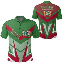 Surinam Flag Map 3D Print Polo Shirts  Casual Suriname Sport Jersey National Emblem POLO Shirt Coat Of Arms Short Sleeve 3XL blue