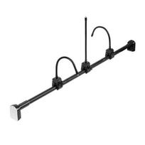 Adjustable Wall-mounted Plant Rack Garland Hanger for Front Door Extendable Metal Window Frame Holder with Hook No-Drilling Installation Christmas S A gray