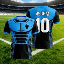 Vintage Dragon Ball  Vegeta Saiyan Armor 3D Print T-Shirt 2026 Summer Unisex Oversized Y2K Retro Anime Streetwear Soccer Top XXL blue
