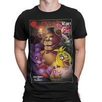 Five Nights At Freddys 12 AM Video Game Animatronic Mens Womens Graphic Tee 140 black