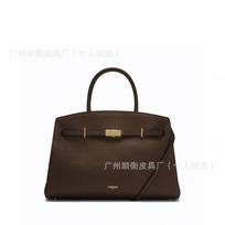 Womens Genuine Leather Tote Bag Large Capacity Commuter Shoulder Crossbody Coffee Leather Small In Stock black
