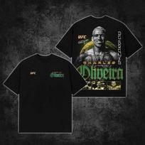 Charles Oliveira “Do Bronx” Premium Cotton T-Shirt V1, Made In USA 100 black
