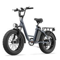 URLIFE E20 Pro All Terrain Fat Tire Electric Bike 1500W Motor 48V 15.6Ah Battery 20X4.0 Inch Fat Tire Urban Commuter Friendly Model pilka spalva