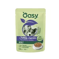 OASY Strips in Gravy Adult with Turkey and vegetables - drėgnas ėdalas šunims - 100g