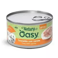 OASY Natury Soft Jelly Tuna with carrots - šlapias kačių maistas - 150g
