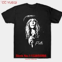 Patti Smith Unisex Retro T Shirt Te1074 Vintage Breathable Streetwear Fashion Top For Everyday Wear Unisex Homme L gray