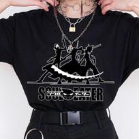 Soul Eater Anime Shirt, Maka Albarn Tshirt, Death The Kid Tee, Manga Top M black