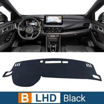 For Nissan Qashqai J12    2024 2025 Car Dashboard Cover Avoid Light Pad Sun Shade Case Anti-UV Carpets Non-Slip Mat B Black LHD gray
