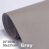 Ilgalaikis savaime prilimpantis odos audinys baldų apmušalams ir restauracijai 137*50cm/54*19inch pilka spalva