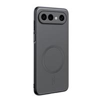 VIVO X300 FE dėklai Kameros apsauga Odos tekstūros dėklas VIVO X300 FE X 300FE magnetiniam belaidžiam įkrovimui Plonas buferis For VIVO X300 FE black