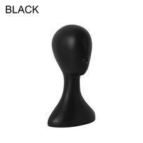 Wide Dummy Wig Display stand Women's model wig holder Display Stand Plastic Mannequin Head Model black black