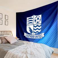 Southend Crest Design Tapestry, Unique Design Tapestry, Wall Decor for Bedroom,Livingroom, Playroom,Heartwarming Fan Holiday Gifts 100cmx150cm blue