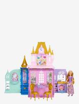 Disney Princess - Disney Princess Rapunzel Doll And Close & Carry Castle Playset With 5 Play Areas & 20 Accessories - Lėlė - Marga / raštuota