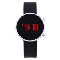 Fashion Digital Watch for Men Women Kids Simple Sports LED Watch Silicone Watchband Multi-color Casual Ladies Watch Reloj Mujer black
