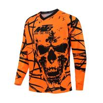 Men's Long Sleeve Motocross Cycling Jerseys Downhill Mountain Bike MTB Shirts Offroad  Bicycle Bike Jeresys Clothing XL black