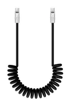 Newell USB-C į USB-C laidas 100W 1,5m Silikoninis spiralinis juodas