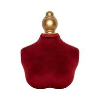 Necklace Display Bust Stand Velvet Jewelry Mannequin Wood Holder for Pendant brown