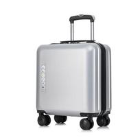 JOURHEY SHI PC Carry-On Business Suitcase 18 inch white