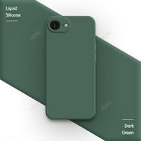Coque Phone Case for Apple iPhone 16E 16 Pro Max Plus 5G Plain Silicone Basic Classic Straight Edge Back Cover Funda Accessories iPhone 16e gray