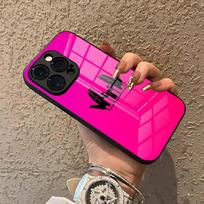 France Jul Rapper Phone Case For IPhone 15 Pro Max 14 Pro 12 11 13 Mini X XR XS 8 7 Plus SE Tempered Glass Back Cover iPhone13 mini pink