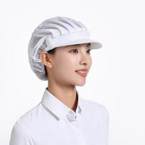 New Cotton Dust Proof Cap Lightweight Solid Color Mesh Cap Work Headband Canteen Catering gray