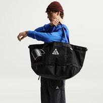 Nike ACG Polyester Tote Handbags Large Unisex Black ONESIZE black