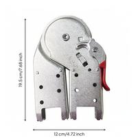 2 Pieces Long-Lasting Folding Ladder Joint Lock Rubber-Coated Hinge white