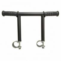 Elevated Pushchair Push Handlebar Adjustable Height for Outdoor Outings, Errands black