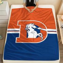 Denver Broncos Print Flannel Blanket, High quality Comfortable for All Seasons, Home Decor, Warmth and Comfort, Perfect for Christmas Gifts 80cmx120cm red