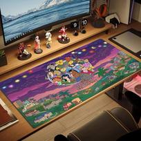 Bojack Horseman Color Mouse Pad Large Gaming Table Cushion Non-slip Laptop Tablet Big Mousepad XXL Mat Mini PC Playmat With Lock edge 30cmx60cm(11.8x23.6inch) brown