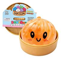 New!  Box Mini Dumpling Stress Ball With Steamer Colorful Squishy Bun Sensory Toy For Anxiety Relief Squeeze Wholesale beige