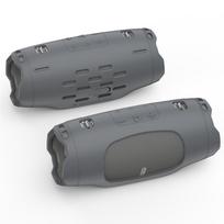 SIKAI Silicone Protective Case for JBL Charge 6 Shockproof Portable Speaker Sleeve Outdoor Carry Cover Silicone Cover Gray Case