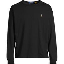Polo Ralph Lauren Colorful Pony Embroidered Crew Neck Long Sleeve Sweatshirt Men sweatshirt Black 710926612-002 L black